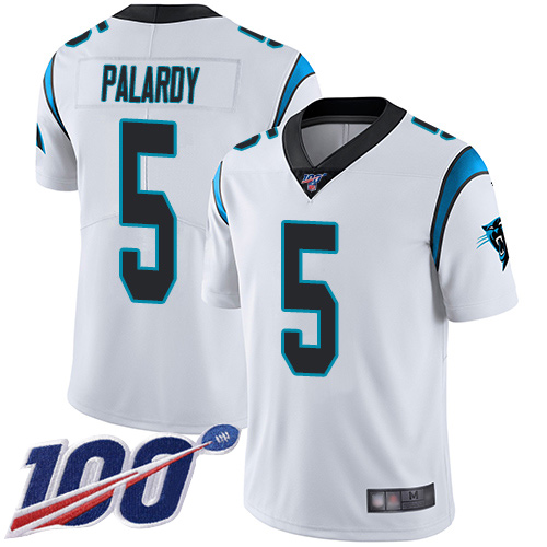 Carolina Panthers Limited White Men Michael Palardy Road Jersey NFL Football #5 100th Season Vapor Untouchable->carolina panthers->NFL Jersey